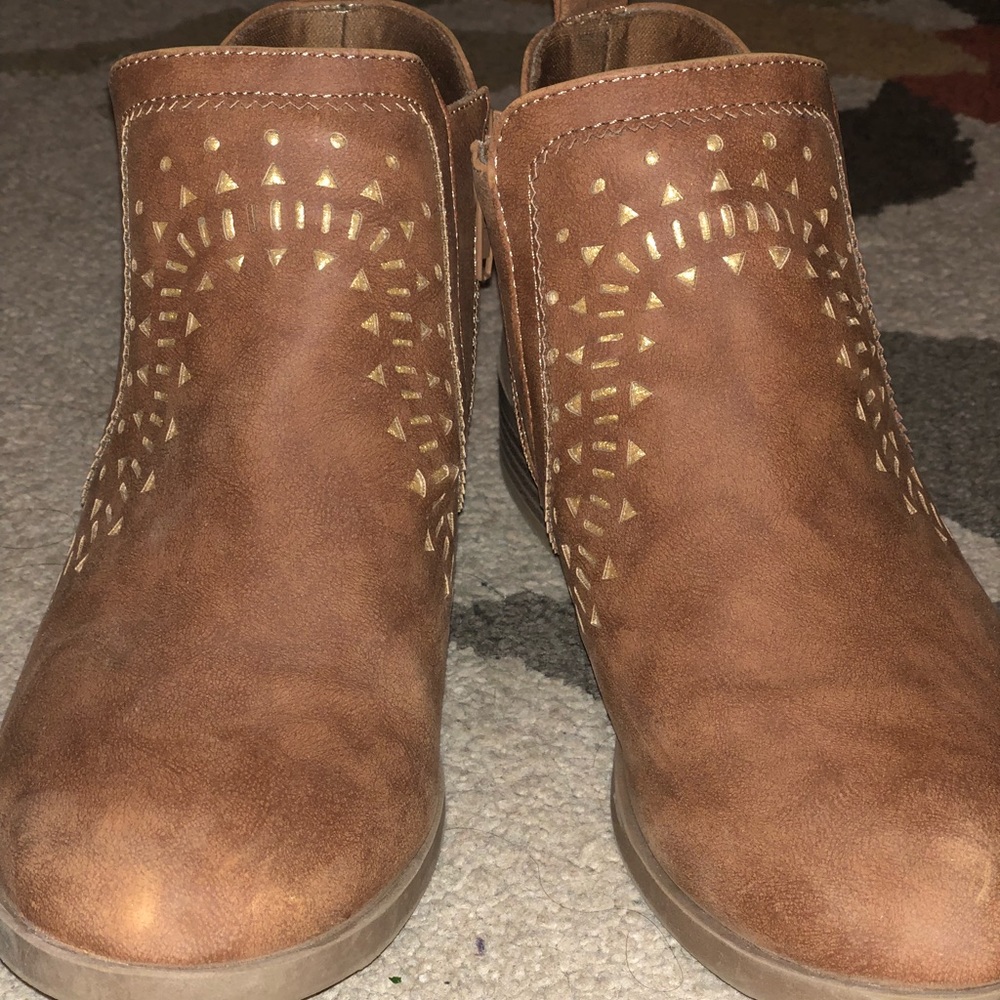 Brown booties